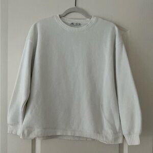Zara Off White Sweatshirt